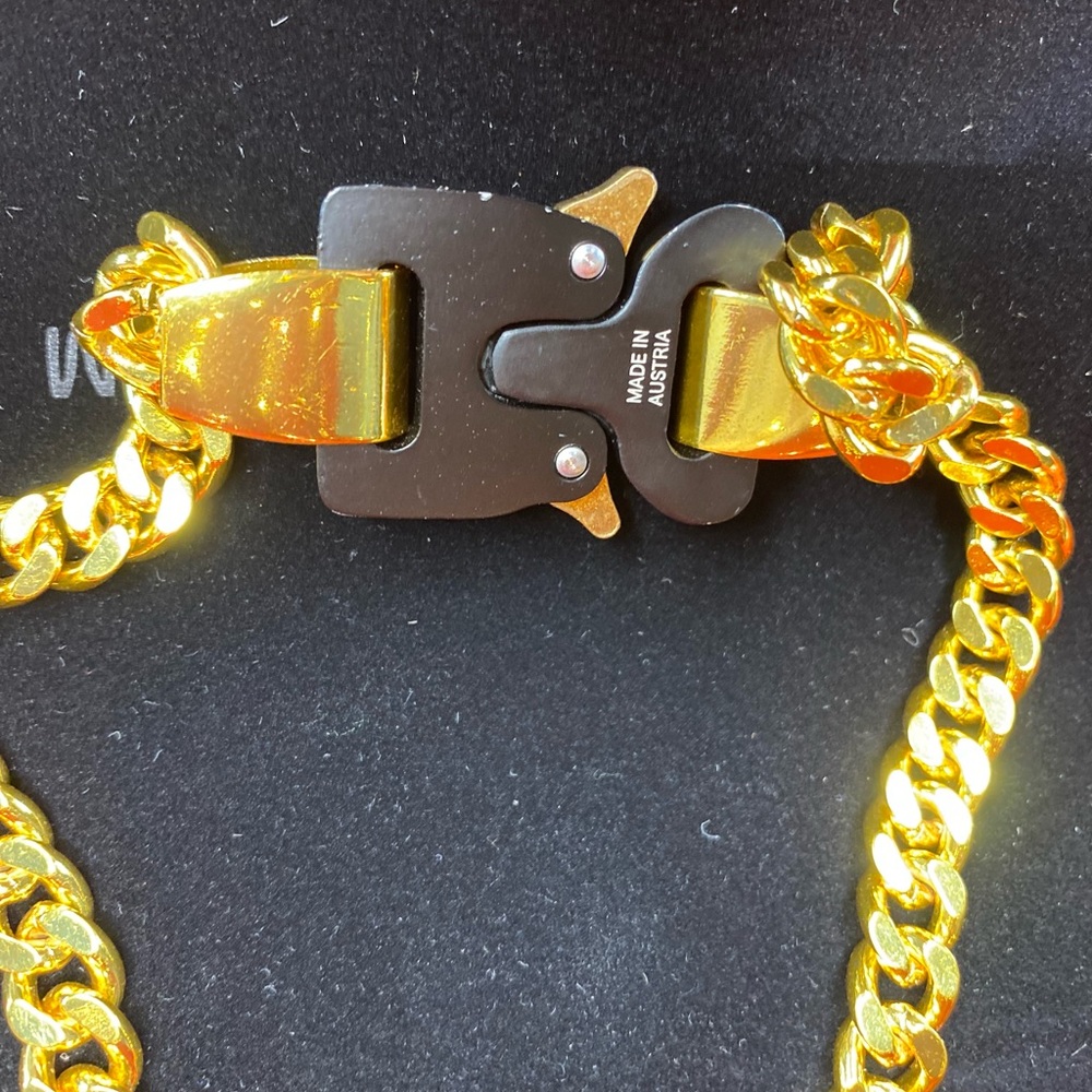Alyx Gold-Tone Logo Engraved Necklace - Picture 3 of 5